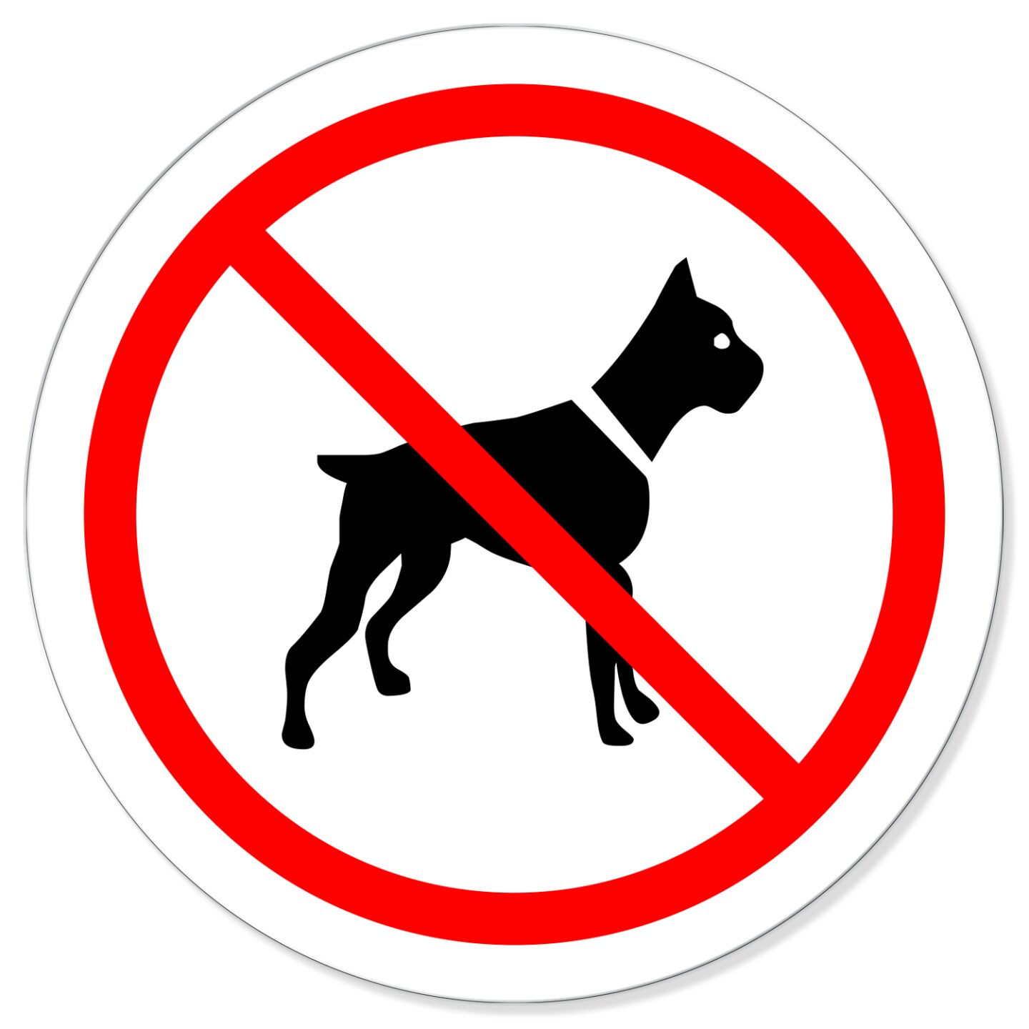 Schild - keine Hunde
