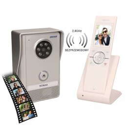 Einfamilien Video Aufputz Türsprechanlage Wireless SEMIS 2,4 Zoll LCD Handset