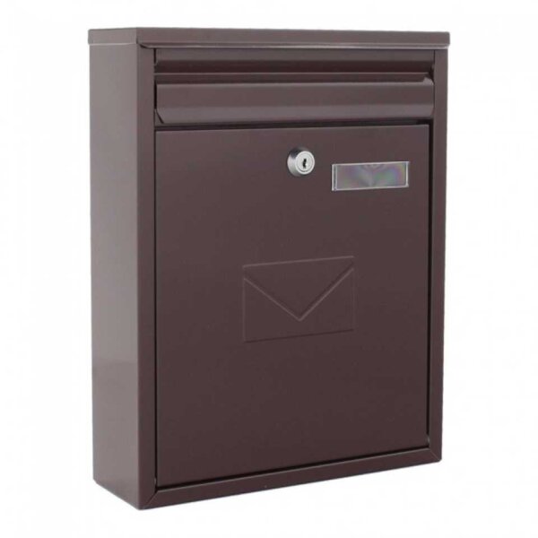 Briefkasten Design Mailbox Como braun