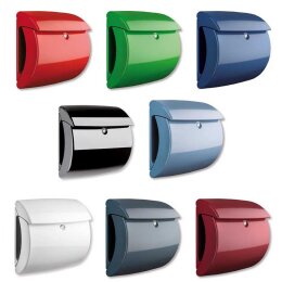 Kunststoff Briefkasten PIANO mit Klavierlack-Wirkung in vielen Farben