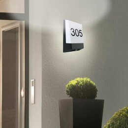 LED-Hausnummerleuchte CARLOS mit Bewegungsmelder,11W, IK08