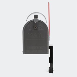 US Mailbox Briefkasten Amerikanisches Design silbergrau Wandhalterung