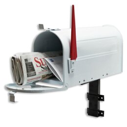 US Mailbox Briefkasten Amerikanisches Design weiß...