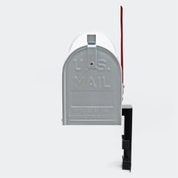 US Mailbox Briefkasten Amerikanisches Design weiß mit Wandhalterung