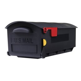 Original US-Mailbox USA Kunststoff Briefkasten schwarz