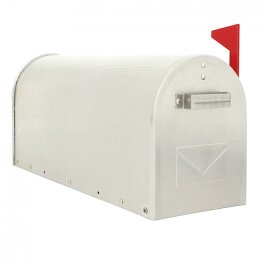 Briefkasten Mailbox Postkasten Postbox Mail Box Alu silber
