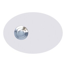 Klingeltaster Ellipse oval Weiß RAL 9016