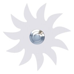 Klingeltaster Klingelplatte Sonne Weiß RAL 9016