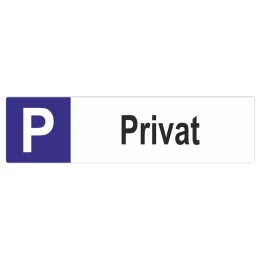 Privat Parkplatzschild Langformat