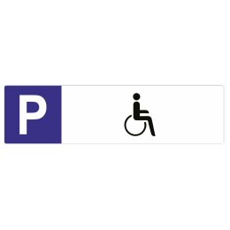 Behindertenparkplatz Parkplatzschild Langformat