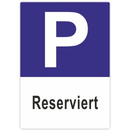 Parkschild Reserviert Parkplatzschild Hochformat 20x30 cm