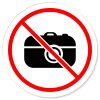 Fotografieren verboten Verbotsschild Rundschild