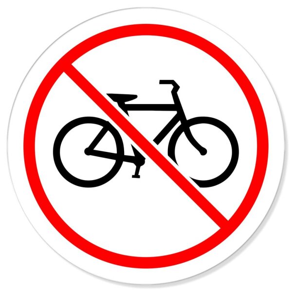 Keine Fahrräder Kein Fahrrad Verbotsschild Rundschild