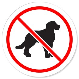 Keine Hunde Hund Verbotsschild Rundschild