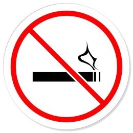 Rauchverbot Verbotsschild Rundschild
