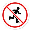 Skaten Rollschuh verboten Verbotsschild Rundschild