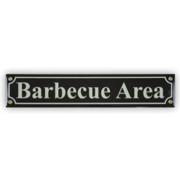 Mini-Straßenschild Barbecue Area