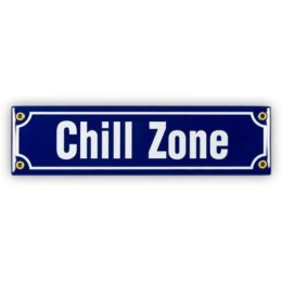 Mini-Straßenschild Chill Zone