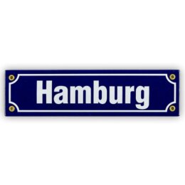 Mini-Straßenschild Hamburg