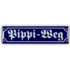Mini-Straßenschild Pippi-Weg