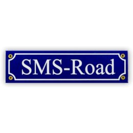 Mini-Straßenschild SMS-Road