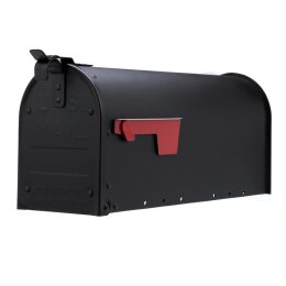 Original US-Mailbox Admiral schwarz Aluminium