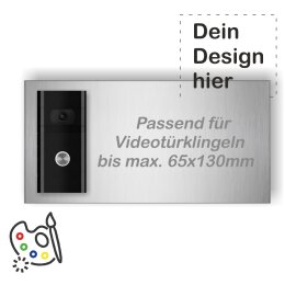 Edelstahl Schild für Videotürklingel selbst...