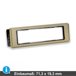 LIRA Namensschildtaster METALL GEHÄUSE 74,5 x 22mm...