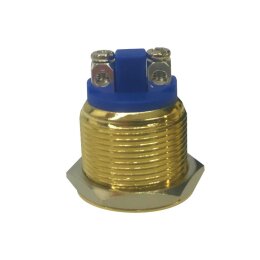 Klingeltaster Drucktaster Messingtaster in Gold 19mm Durchmesser Betätiger gewölbt