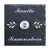 T&uuml;rklingel Schiefer 100x100mm Ornamente