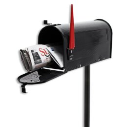 Amerikanischer Briefkasten US Mailbox SCHWARZ mit...